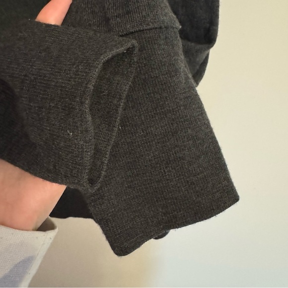 Icebreaker Women's Dark Gray Cowl Neck Sweater - Picture 6 of 10